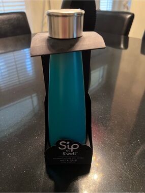 S'well Sip Teal Insulated Bottle with Stainless Cap